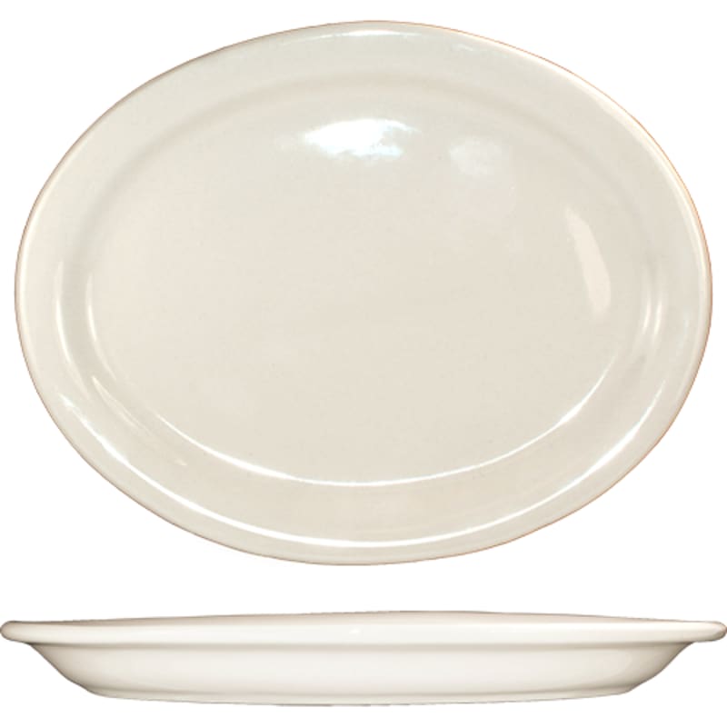International Tableware VA-48 Valencia Stoneware AW Platter 12-3/8" x 10"