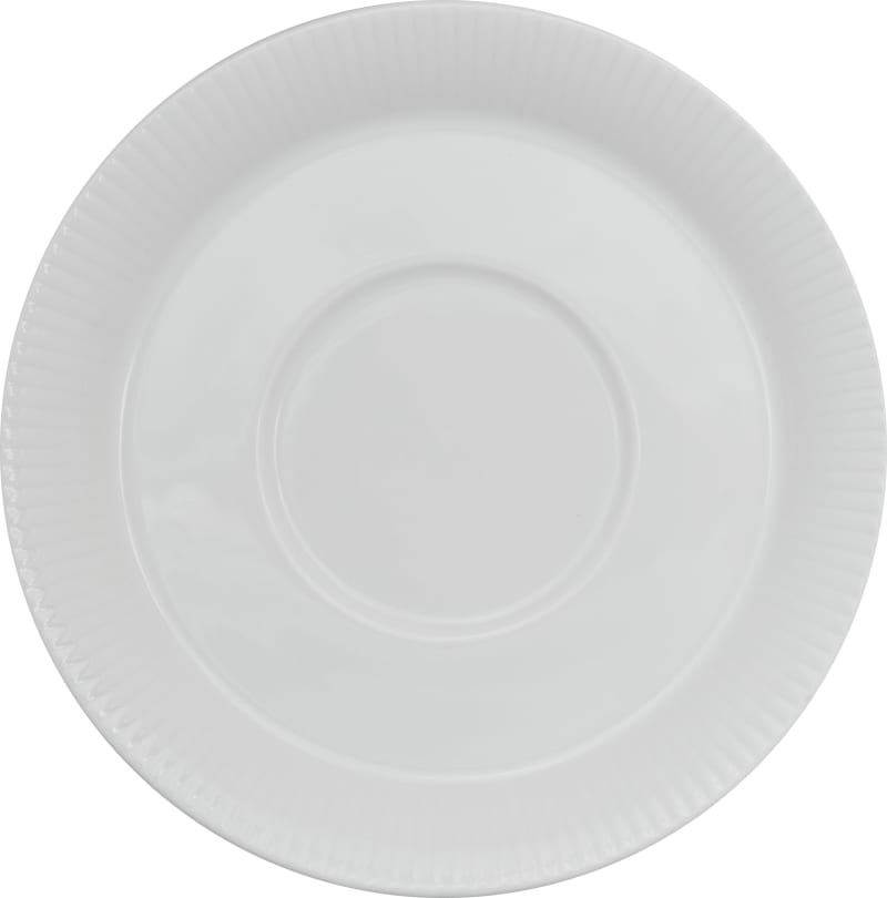 International Tableware SB-2 Sunburst Porcelain BW 3/4' Regular Rim Saucer 6"