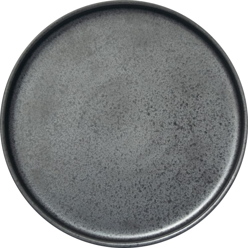 International Tableware AL-16-CS Alloy Stoneware Carbon Black 1/2" Deep Plate 9-7/8"