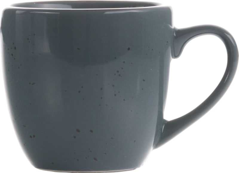 International Tableware SH-56-LN Splash Stoneware Lunar Blue w/Dark Brown Cup (7.5oz)