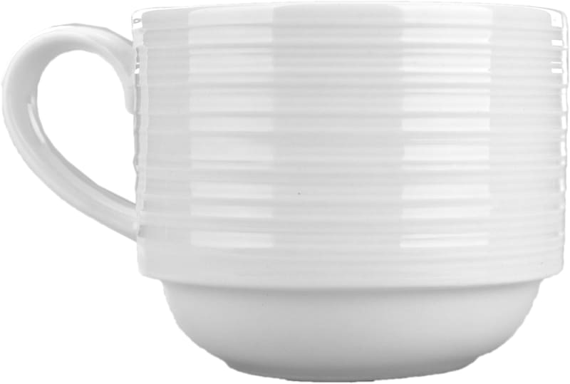 International Tableware MZ-23 Marzano Porcelain BW Stacking Cup (9oz)