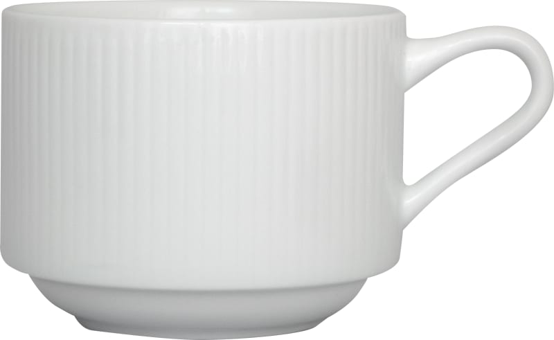 International Tableware SB-23 Sunburst Porcelain BW Stacking Cup (8oz)