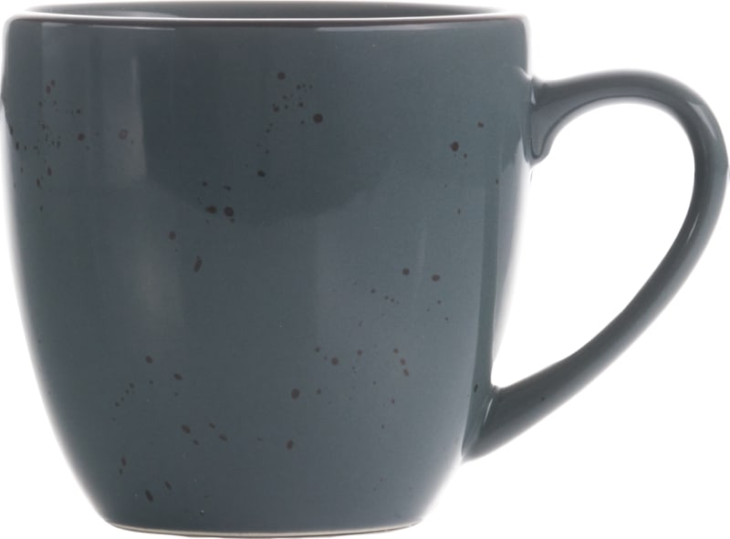 International Tableware SH-57-LN Splash Stoneware Lunar Blue w/Dark Brown Cup (10.5oz)