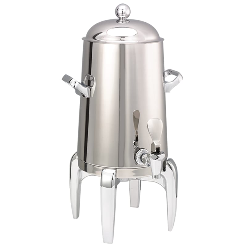 Service Ideas URN15VPSMD Flame Free Stainless Steel Vacuum Insulated Coffee Urn, Modern Base, 1.5 Gallon, Polished Finish