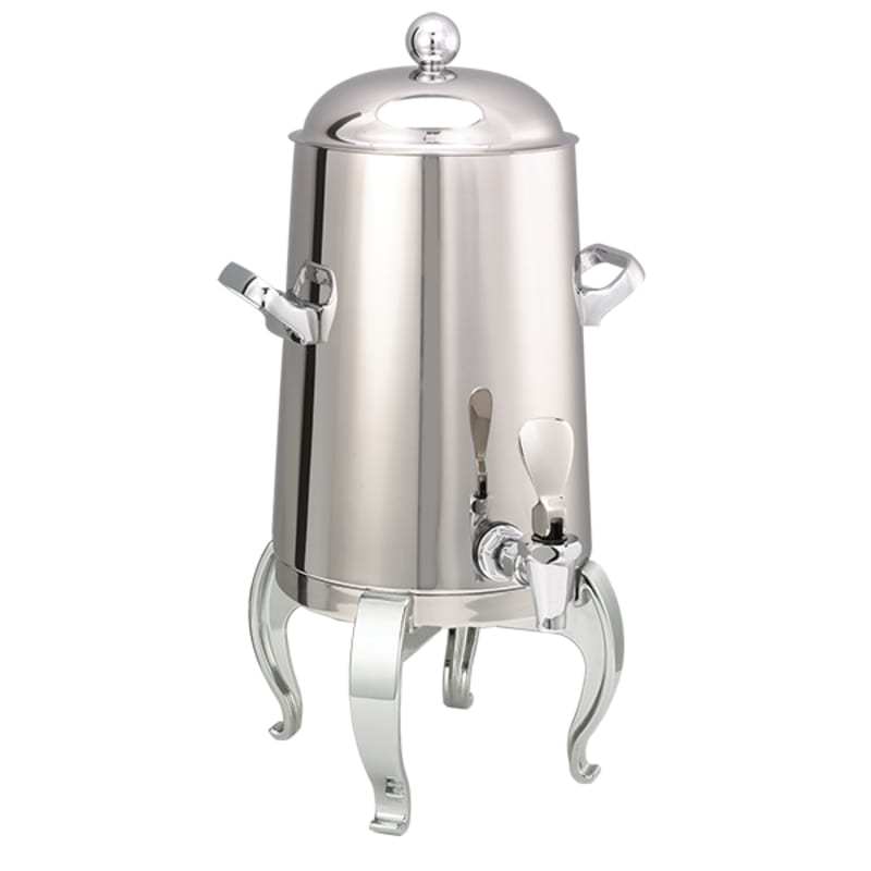 Service Ideas URN15VPSRG Flame Free Stainless Steel Vacuum Insulated Coffee Urn, Regal Base, 1.5 Gallon, Polished Finish