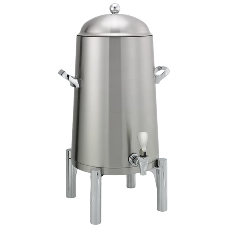 Service Ideas URN50VBSRN Flame Free Stainless Steel Vacuum Insulated Coffee Urn, Round Base, 5 Gallon, Brushed Finish