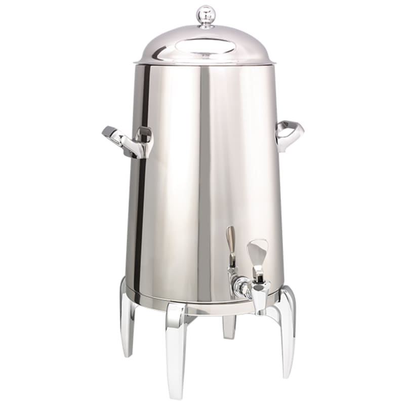 Service Ideas URN50VPSMD Flame Free Stainless Steel Vacuum Insulated Coffee Urn, Modern Base, 5 Gallon, Polished Finish