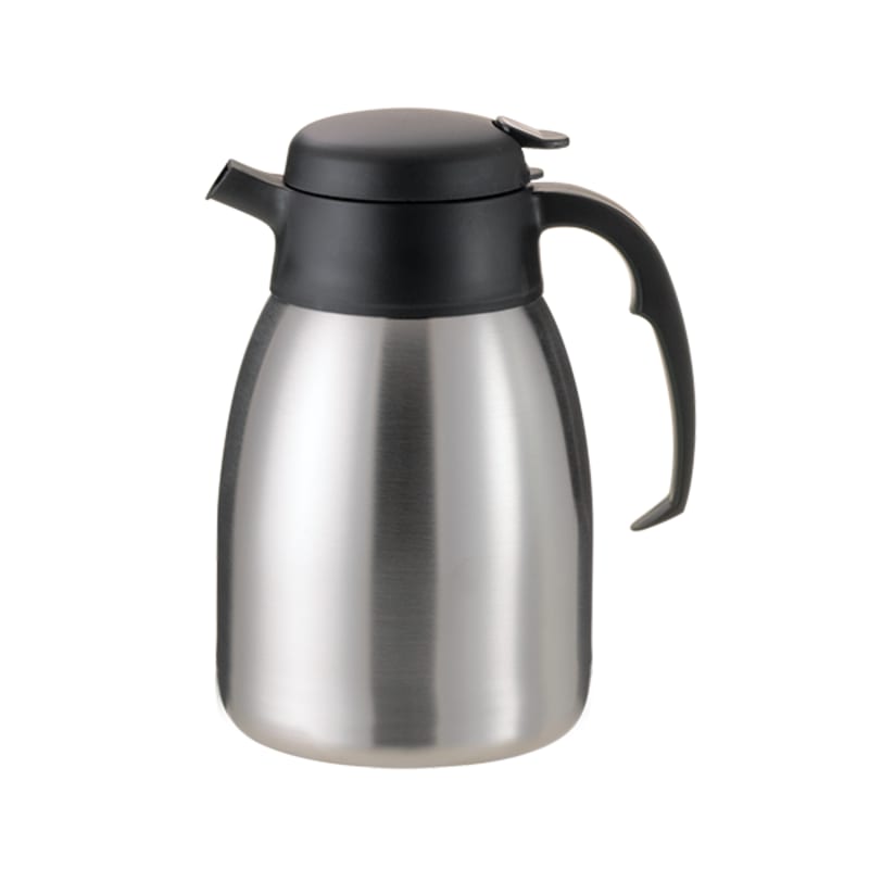 Service Ideas FVPC20 SteelVac Carafe, Stainless Steel Vacuum Insulated, 2 Liter (67.6 Ounces) Brushed finish
