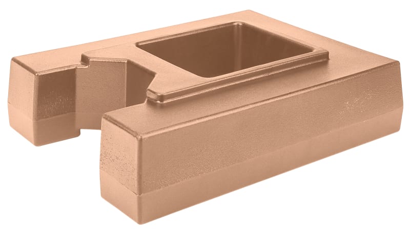 Cambro R1000LCD157 Riser, Fits 1000 Series Camtainers and Ultra Camtainers, Coffee Beige