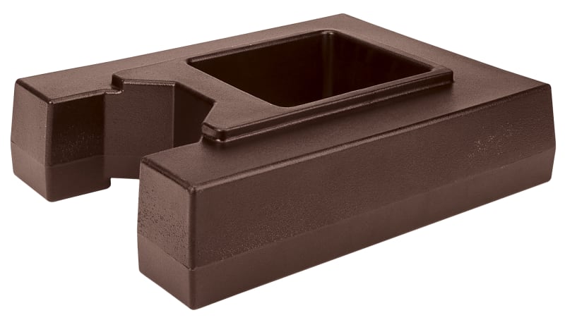 Cambro R1000LCD131 Riser, Fits 1000 Series Camtainers and Ultra Camtainers, Dark Brown