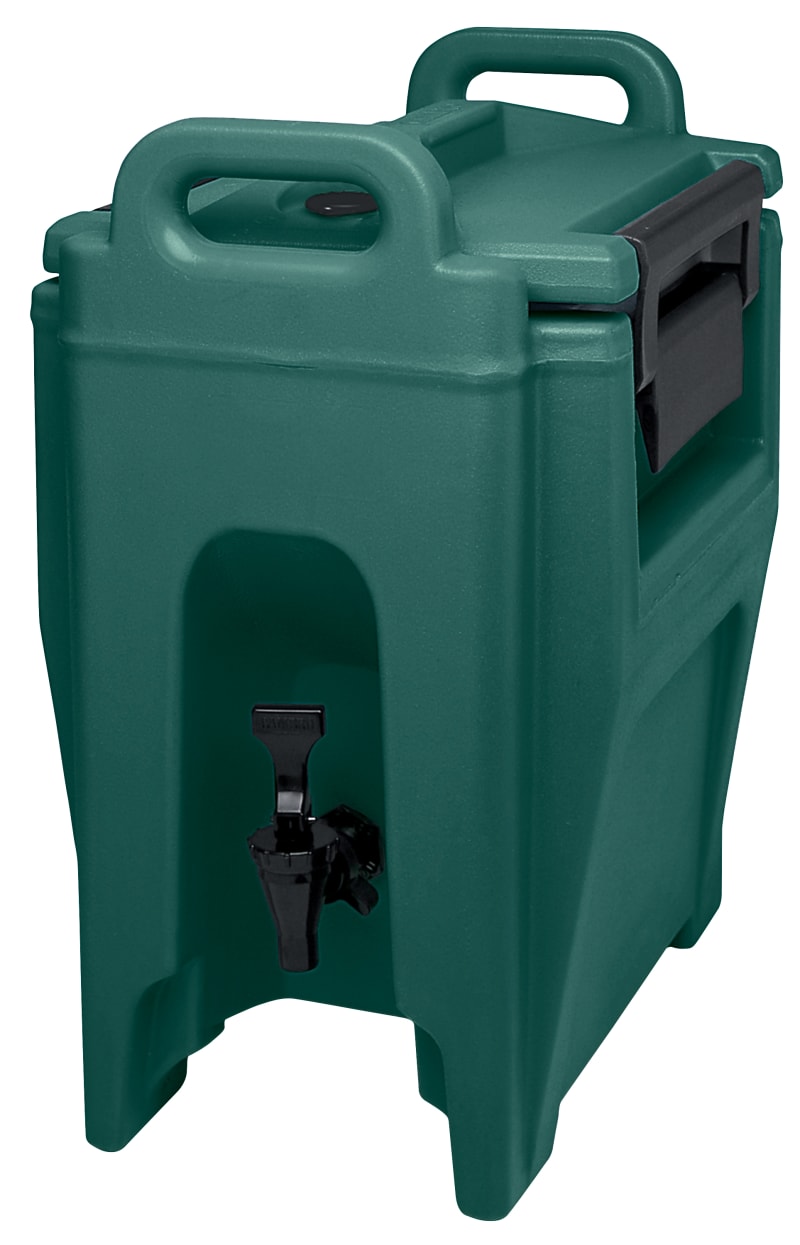 Cambro UC250519 Ultra Camtainer Insulated Beverage Dispenser, 2.5 Gallon Capacity, Kentucky Green