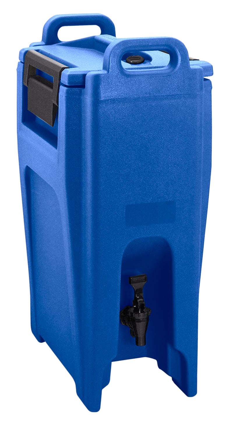 Cambro UC500186 Ultra Camtainer Insulated Beverage Dispenser, 5 Gallon Capacity, Navy Blue