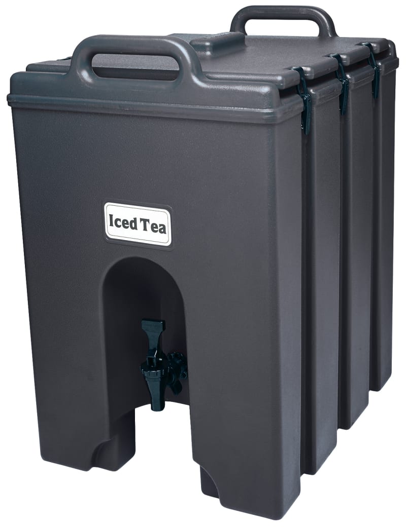 Cambro 1000LCD110 Camtainer Insulated Beverage Dispenser, 10 Gallon Capacity, Black