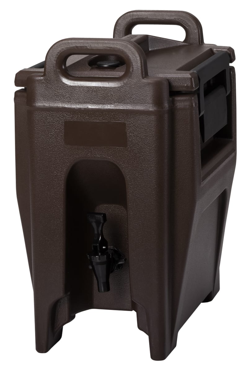 Cambro UC250131 Ultra Camtainer Insulated Beverage Dispenser, 2.5 Gallon Capacity, Dark Brown