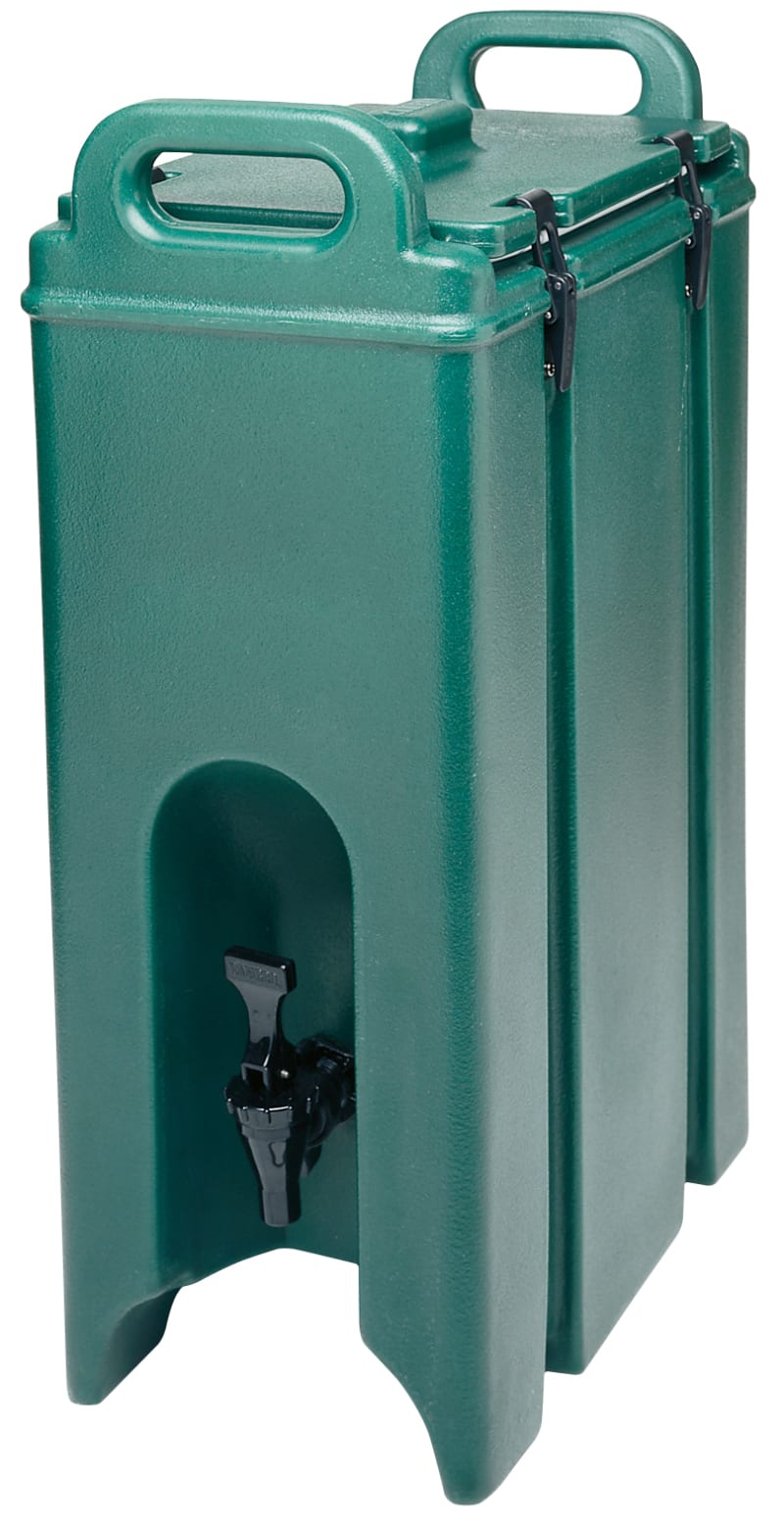 Cambro 500LCD519 Camtainer Insulated Beverage Dispenser, 5 Gallon Capacity, Kentucky Green