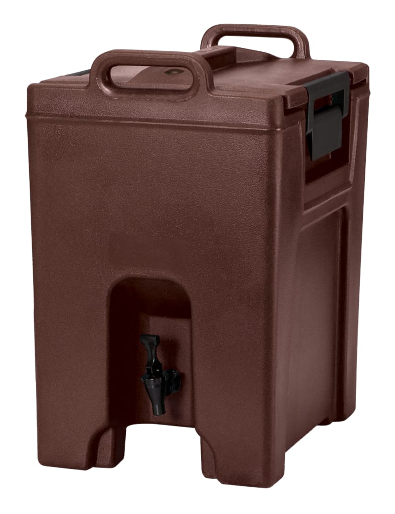 Cambro UC1000131 Ultra Camtainer Insulated Beverage Dispenser, 10 Gallon Capacity, Dark Brown