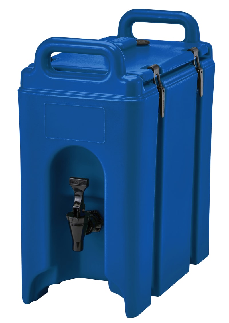 Cambro 250LCD186 Camtainer Insulated Beverage Dispenser, 2.5 Gallon Capacity, Navy Blue
