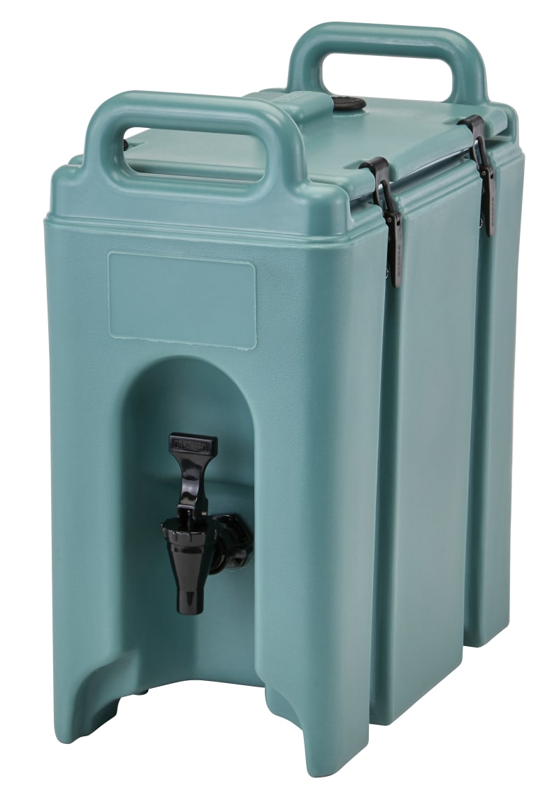 Cambro 250LCD401 Camtainer Insulated Beverage Dispenser, 2.5 Gallon Capacity, Slate Blue