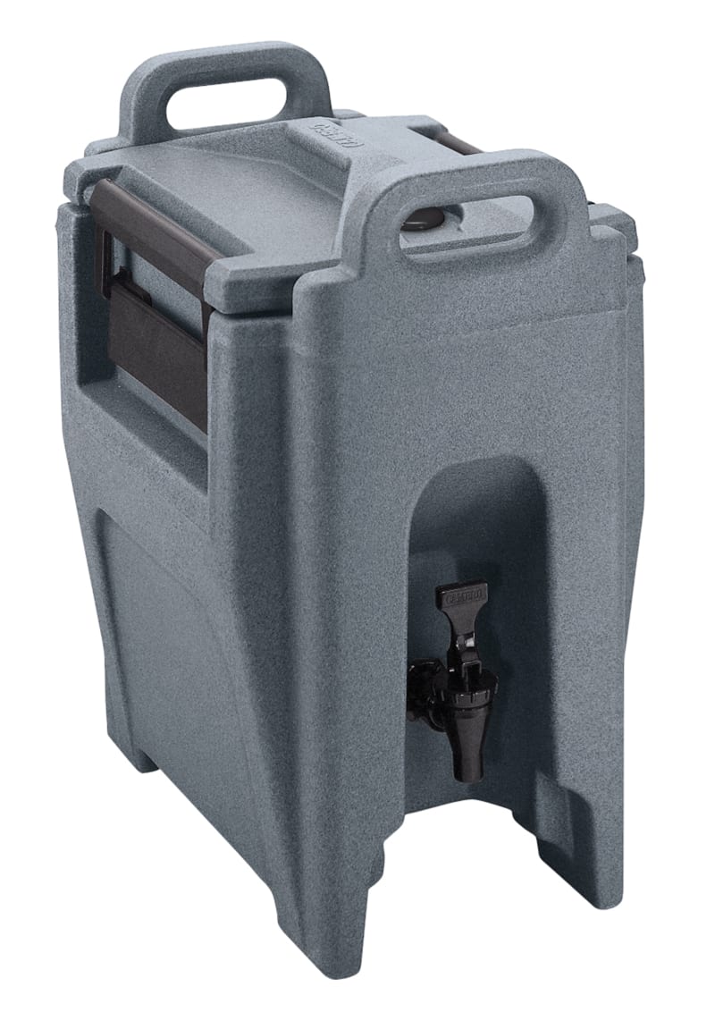 Cambro UC250191 Ultra Camtainer Insulated Beverage Dispenser, 2.5 Gallon Capacity, Granite Gray