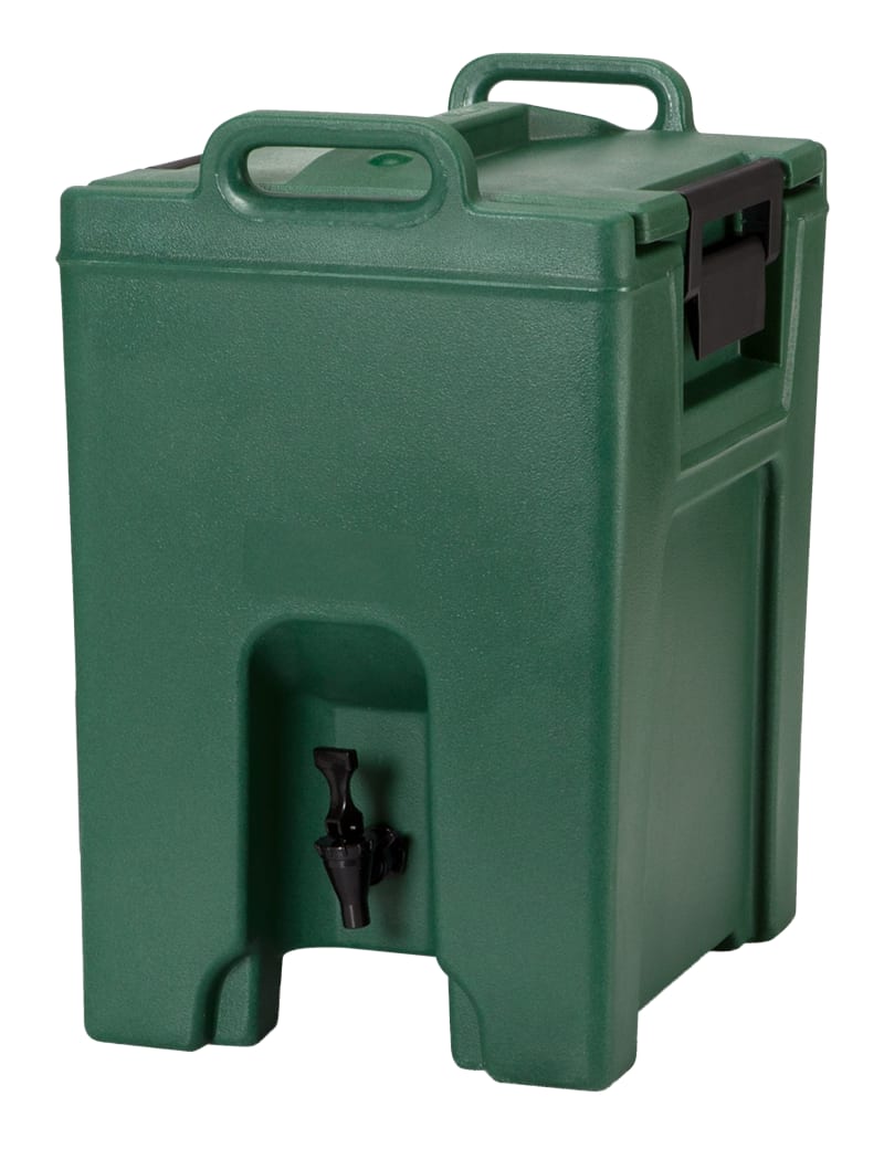 Cambro UC1000519 Ultra Camtainer Insulated Beverage Dispenser, 10 Gallon Capacity, Kentucky Green