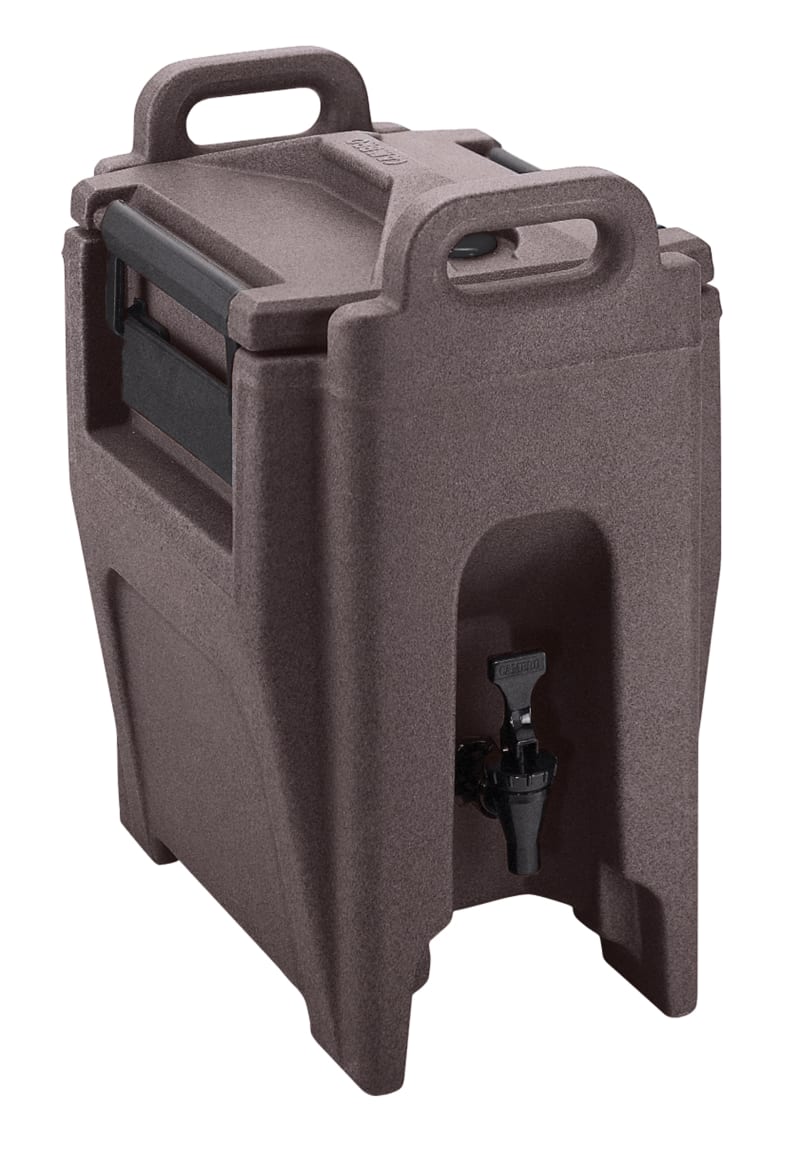 Cambro UC250194 Ultra Camtainer Insulated Beverage Dispenser, 2.5 Gallon Capacity, Granite Sand