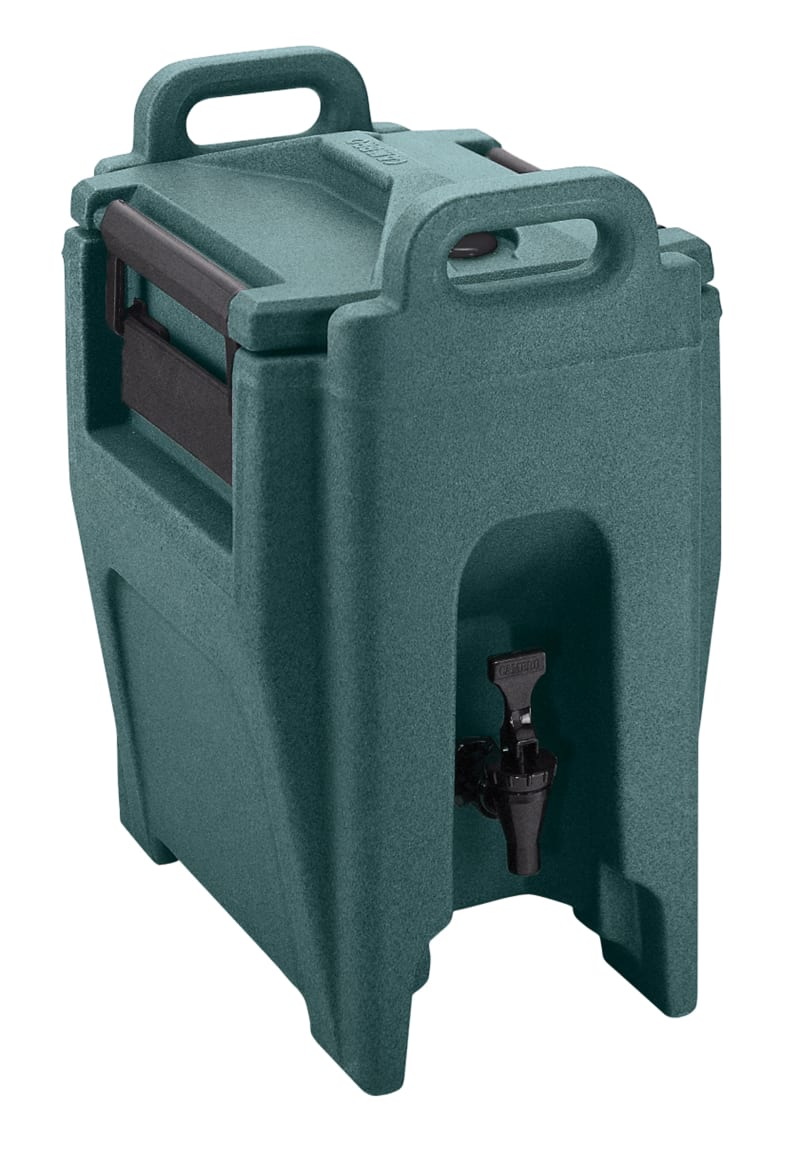 Cambro UC250192 Ultra Camtainer Insulated Beverage Dispenser, 2.5 Gallon Capacity, Granite Green