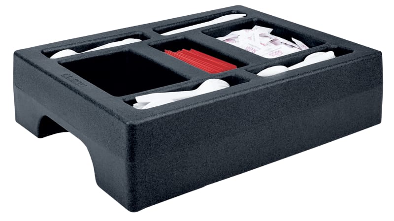 Cambro LCDCH10110 Condiment Holder, Fits 1000 Series Camtainers and Ultra Camtainers, Black