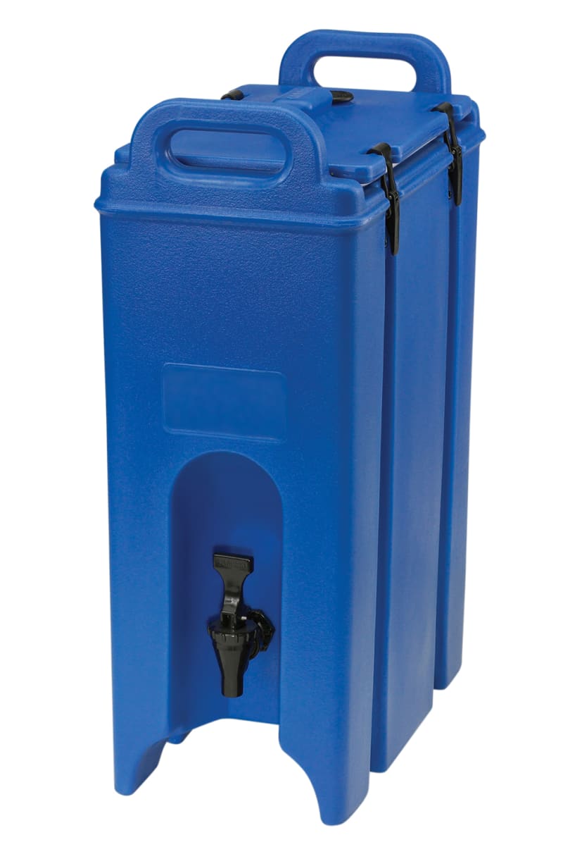 Cambro 500LCD186 Camtainer Insulated Beverage Dispenser, 5 Gallon Capacity, Navy Blue