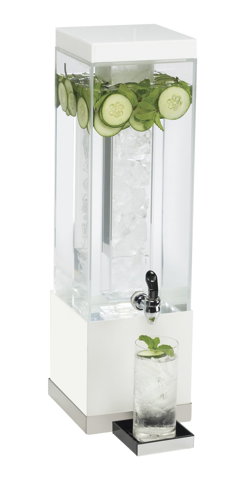 Cal-Mil 3002-3-55 Luxe 3 Gallon Beverage Dispenser With Ice Chamber