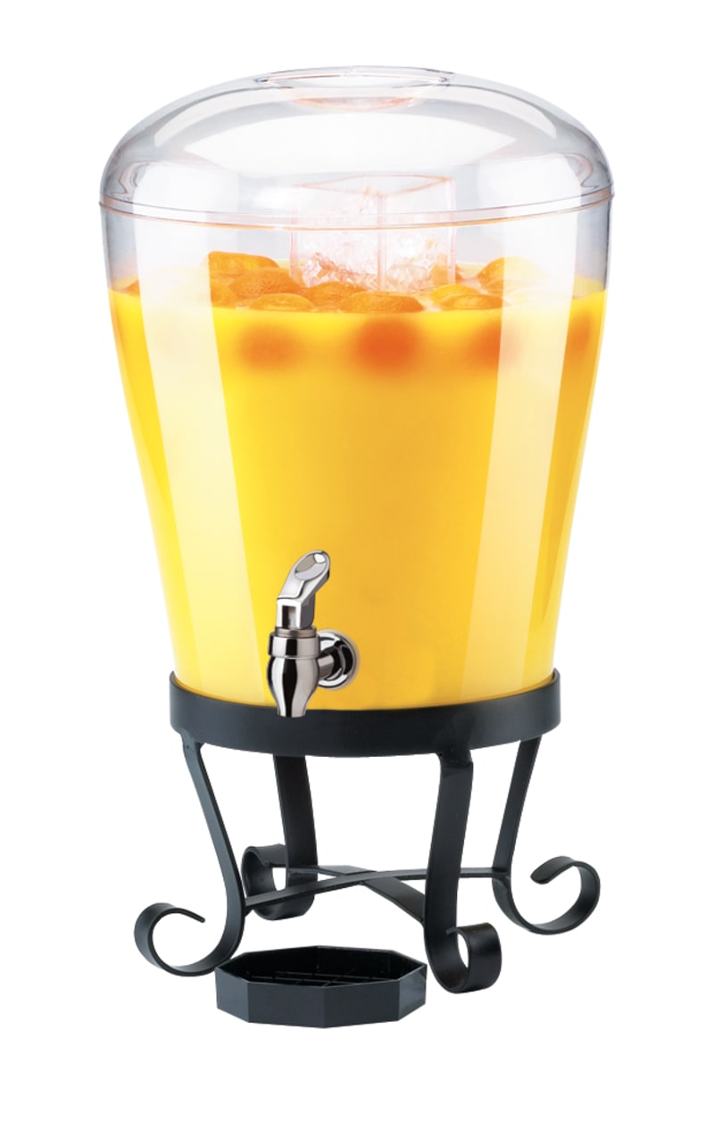 Cal-Mil 1610 Classic Round 3 Gallon Beverage Dispenser With Ice Chamber