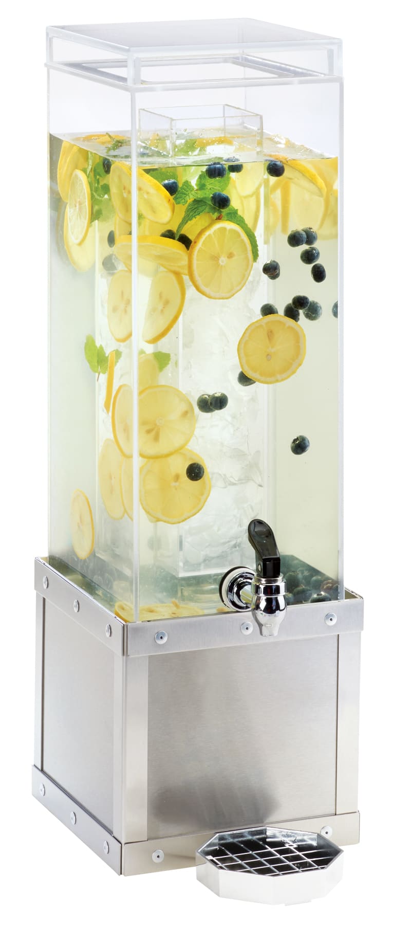 Cal-Mil 3394-3-55 Urban 3 Gallon Stainless Steel Beverage With Ice Chamber
