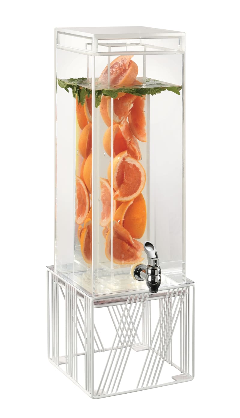 Cal-Mil 4102-3INF-15 Portland White Beverage Dispenser With Infusion Chamber