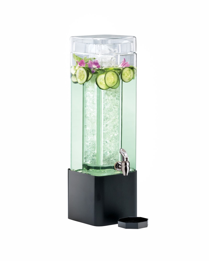 Cal-Mil 1112-3-13 Classic Square Beverage Dispenser With Ice/Infusion Chamber