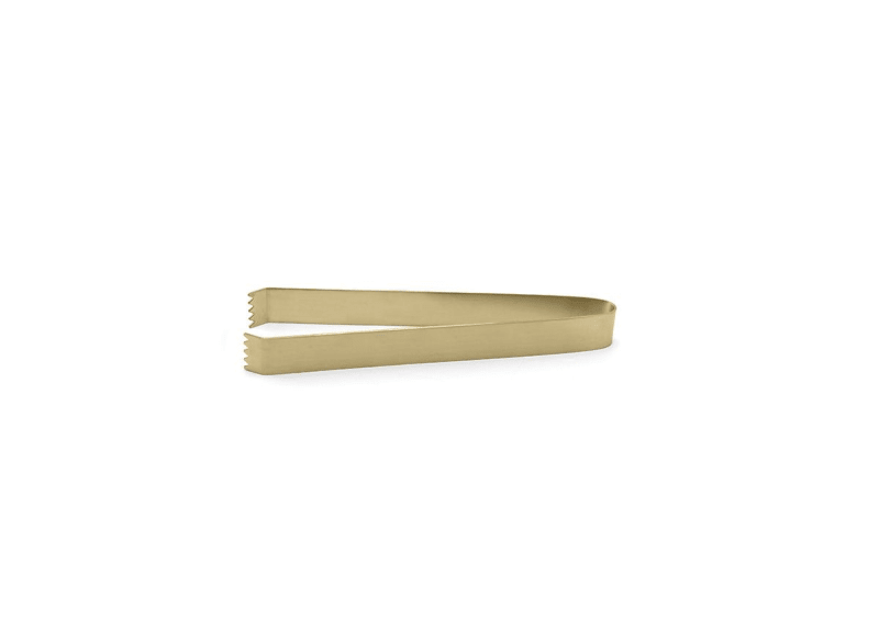 Front of the House BUT021GOS23 7" Brushed Stainless Tongs - Matte Brass