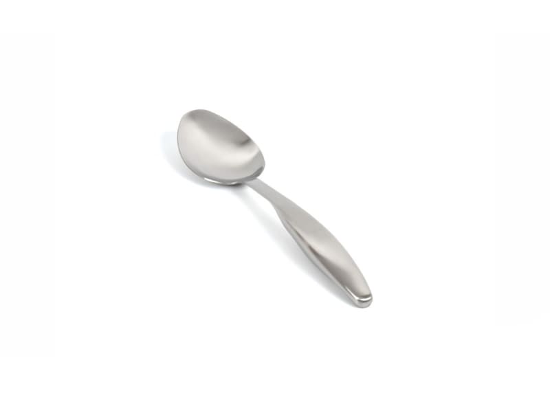 Front of the House BUT036BSS23 10.25" Brushed Stainless Serving Spoon - Silver