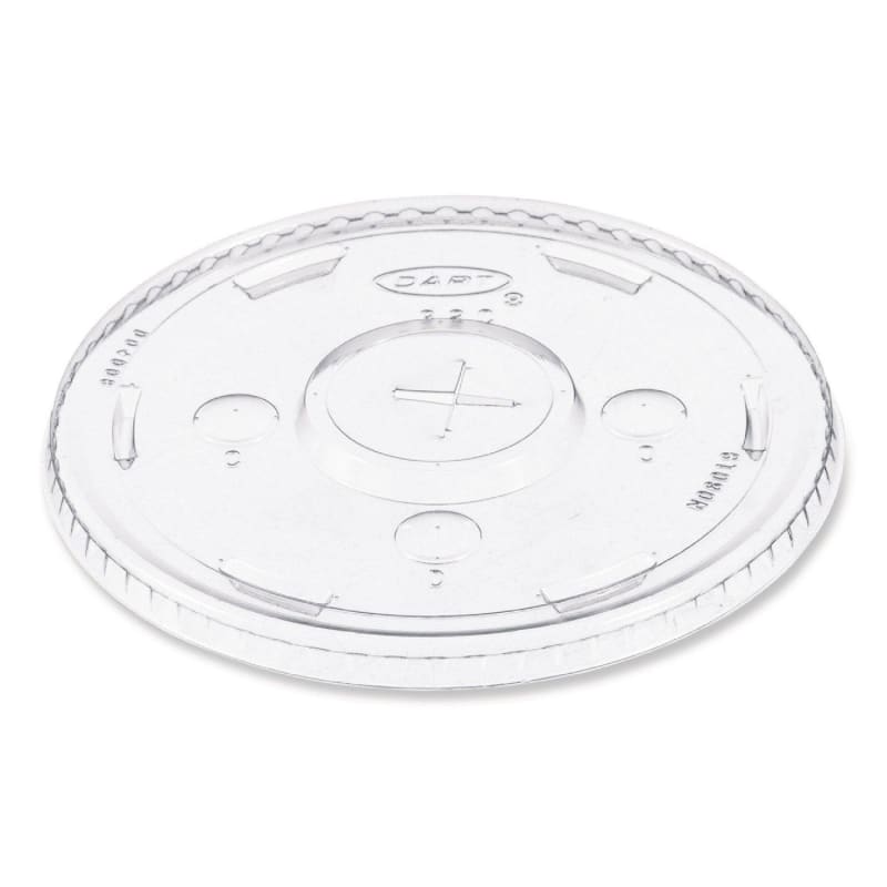 SOLO L32CR Straw-Slot Cold Cup Lids, Fits 30 Oz To 32 Oz Cups, Clear, 50/Sleeve, 20 Sleeves/Carton