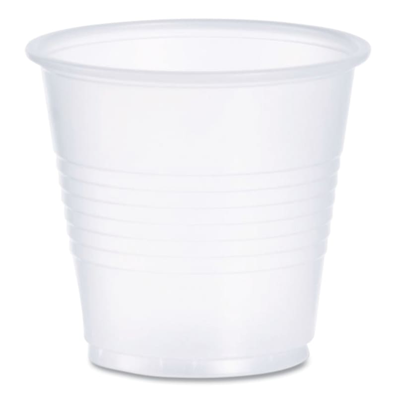 Dart Y35 High-Impact Polystyrene Cold Cups, 3.5 Oz, Translucent, 100 Cups/Sleeve, 25 Sleeves/Carton