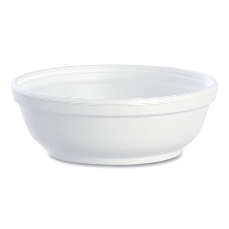 Dart 6B20 Insulated Foam Bowls, 6 Oz, White, 50/Pack, 20 Packs/Carton