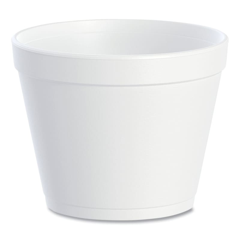 Dart 24MJ48 Foam Containers, 24 Oz, White, 25/Bag, 20 Bags/Carton
