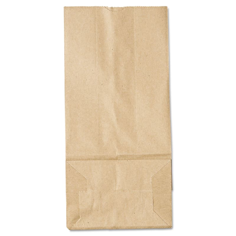 General GK5500 Grocery Paper Bags, #5 Size, 5.25" X 3.44" X 10.94", Natural, 500/Bundle