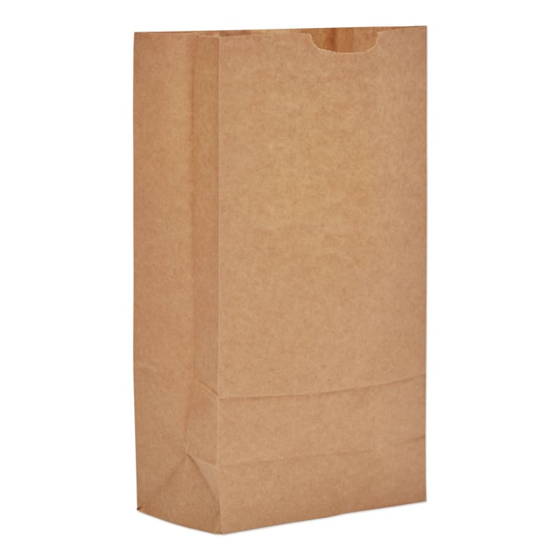 General GK10500 Grocery Paper Bags, #10 Size, 6.31" X 4.19" X 13.38", Natural, 500/Bundle