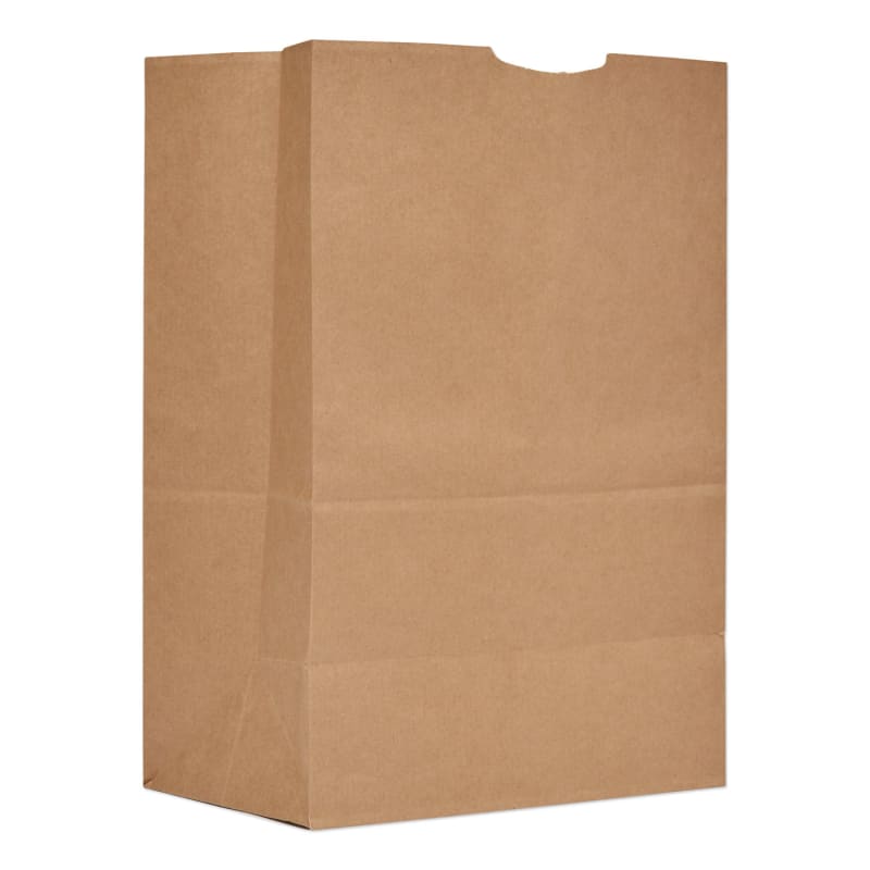 General SK1670EZ300 Grocery Paper Bags, #1/6 BBL Size, 12" X 7" X 17", Natural, 500/Bundle