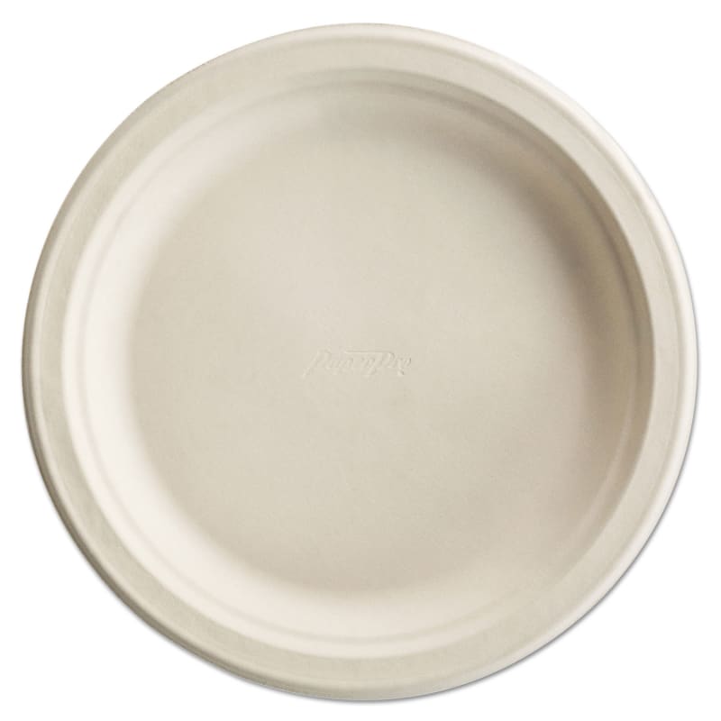 Chinet 25775 Paper Pro Round Plates, 8.75" Dia, White, 125/Pack, 4 Packs/Carton