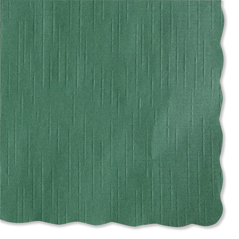 Hoffmaster 310528 Solid Color Scalloped Edge Placemats, 9.5 X 13.5, Hunter Green, 1,000/Carton