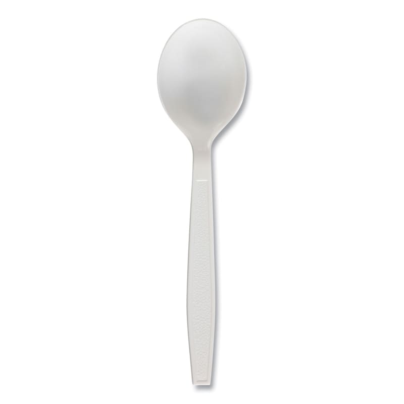 Boardwalk SOUPHWPPWH Heavyweight Polypropylene Cutlery, Soup Spoon, White, 1000/Carton