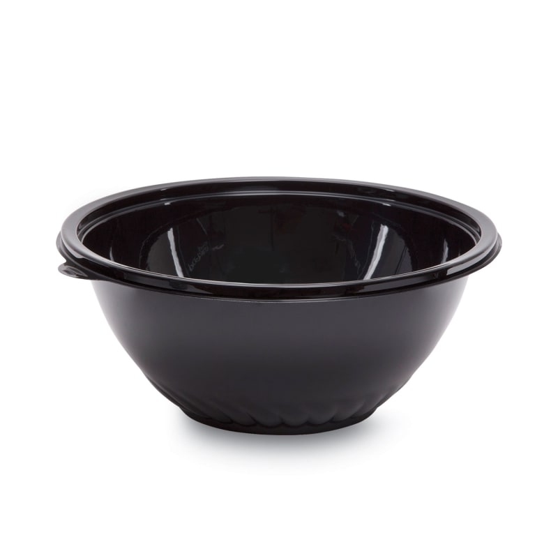 WNA APB160BL Caterline Pack N' Serve Plastic Bowl, 160 Oz, 12" Diameter X 5"H, Black, 25/Carton