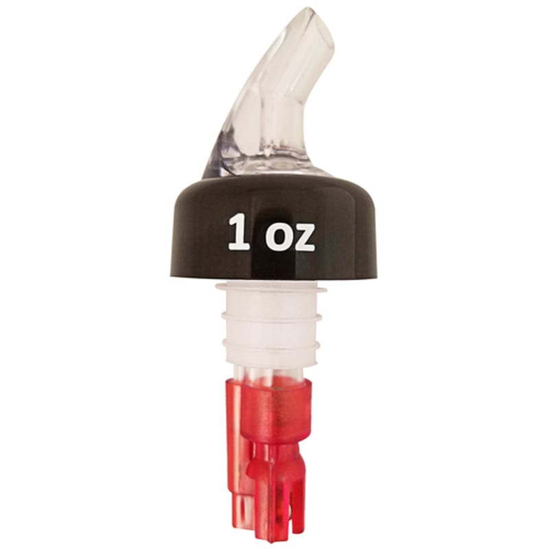 Winco 23752 1 oz Red Liquor Pourer Spout
