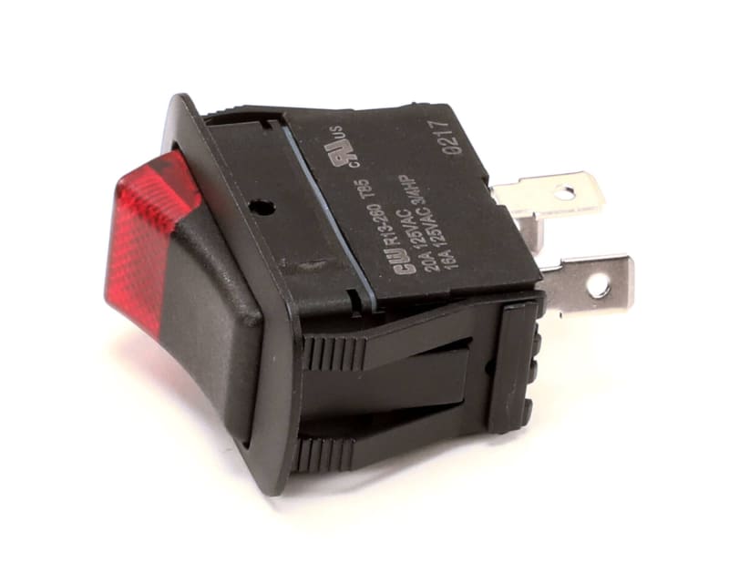 Vulcan Hart 00-960937 Illuminated Rocker Switch, Red, SPST