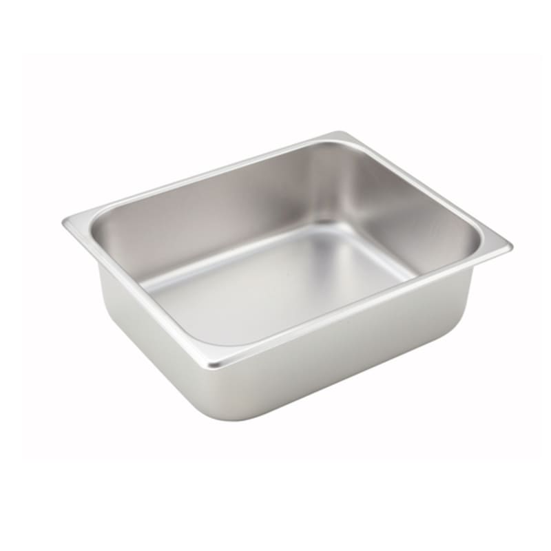Winco SPH4 1/2 Size Steam Table Pan, 4" Deep, 25 ga.