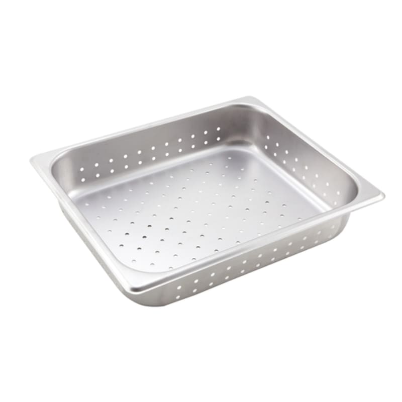 Winco SPHP2 1/2 Size Perforated Steam Table Pan, 2-1/2" Deep, 25 ga.